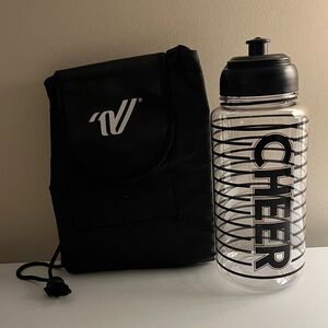 Cheerleading Varsity cheer travel bag and bottle
